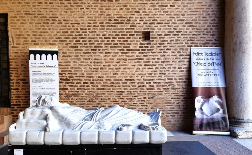 La straordinaria storia di Felice Tagliaferri, lo scultore cieco