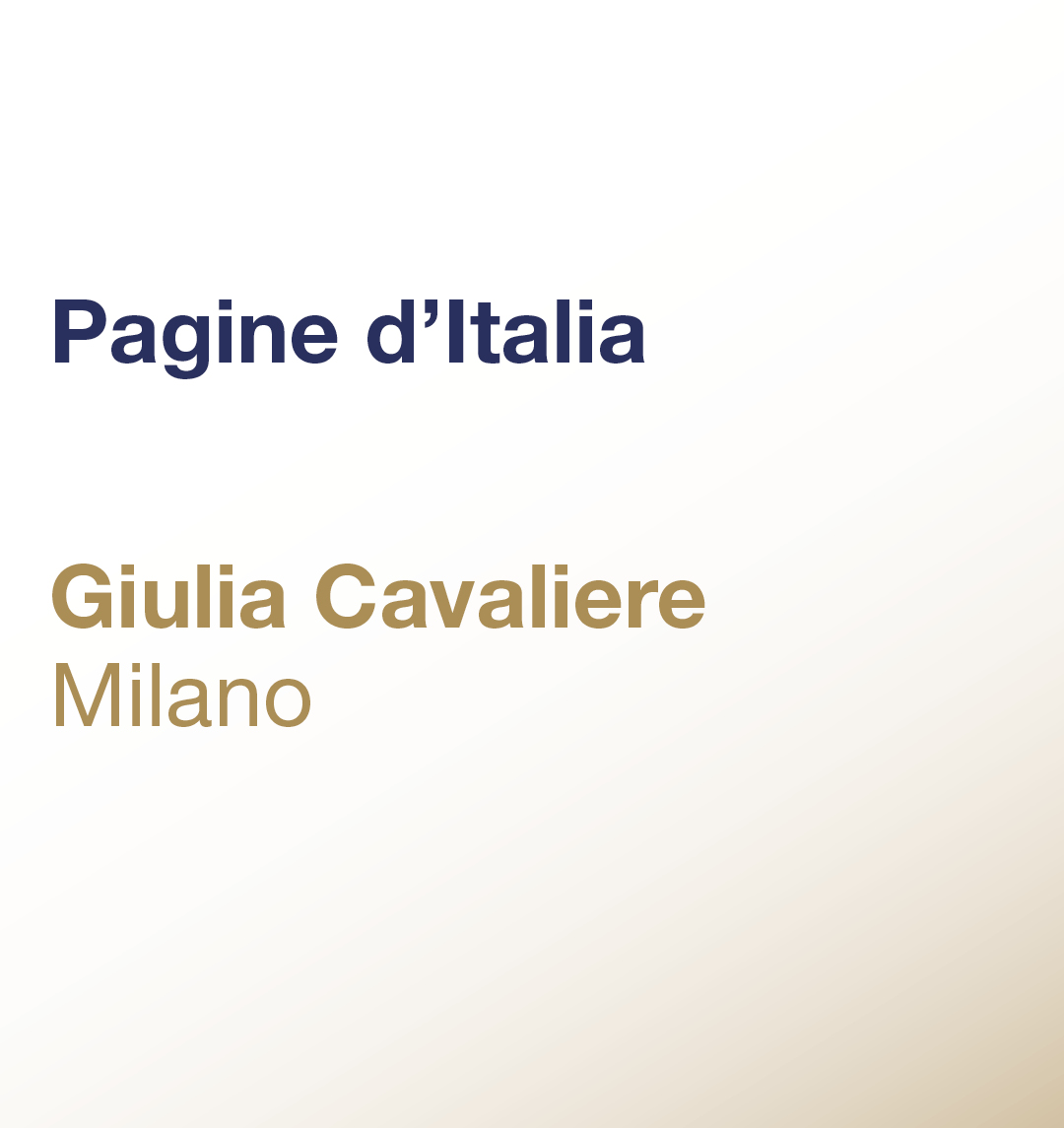 Pagine d’Italia – Giulia Cavaliere – Milano