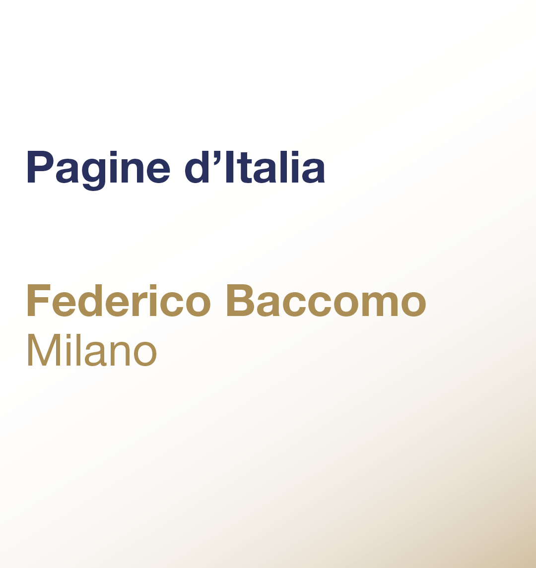 Pagine d’Italia – Federico Baccomo – Milano
